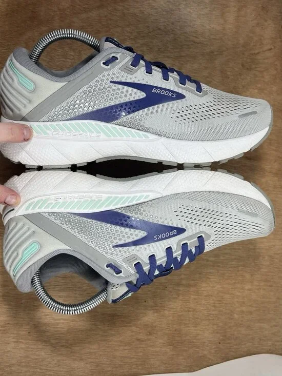 Brooks Adrenaline GTS 22 Womens Size 9.5 Grey Running Shoes - Picture 5 of 9